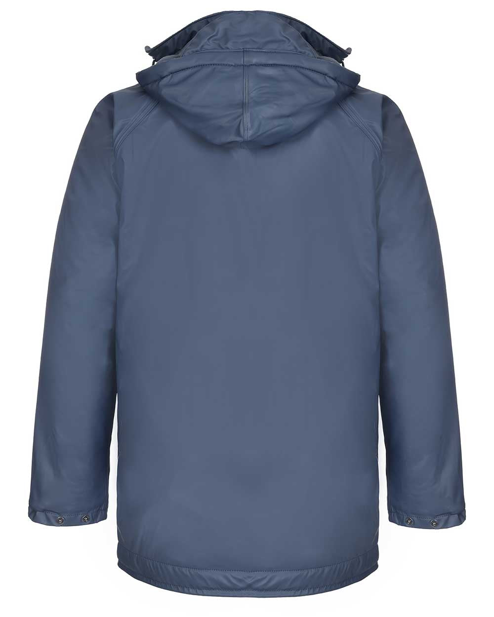 Navy Blue coloured Fort Fortex Flex Waterproof Fleece Lined Jacket on white background 