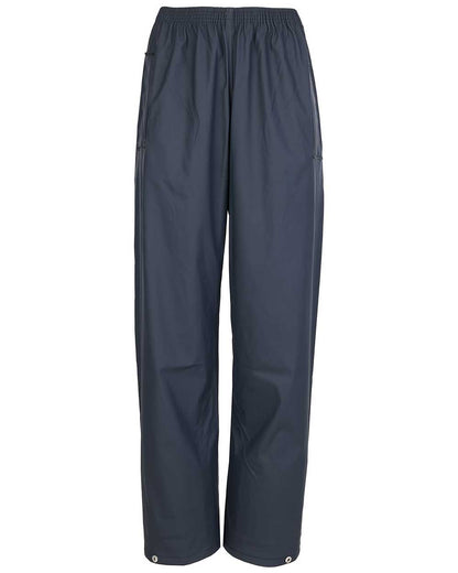 Navy coloured Fort Fortex Flex Waterproof Trousers on white background 