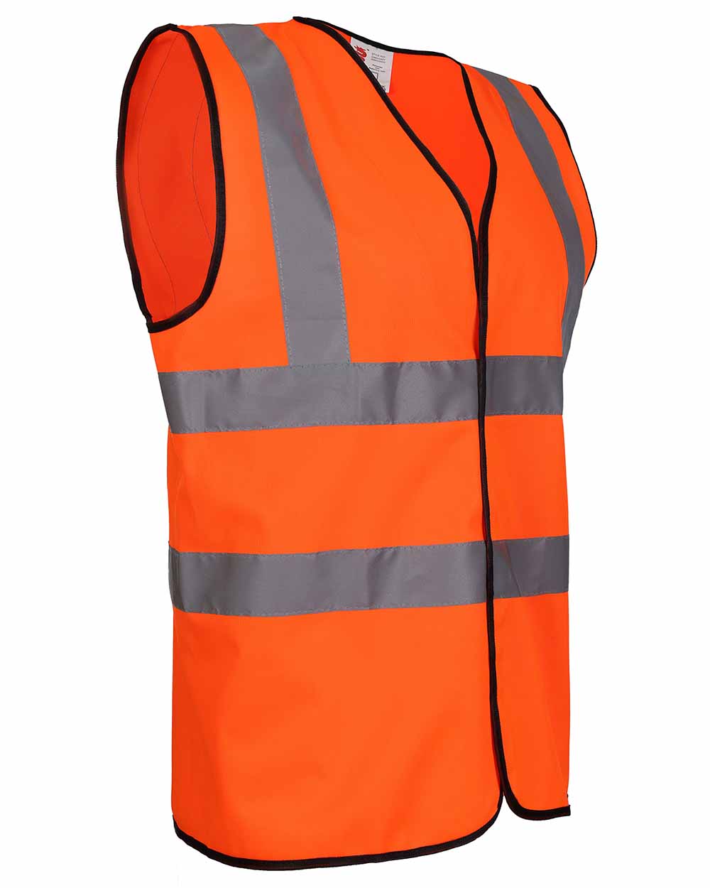 Orange coloured Fort Hi-Vis Vest on white background 