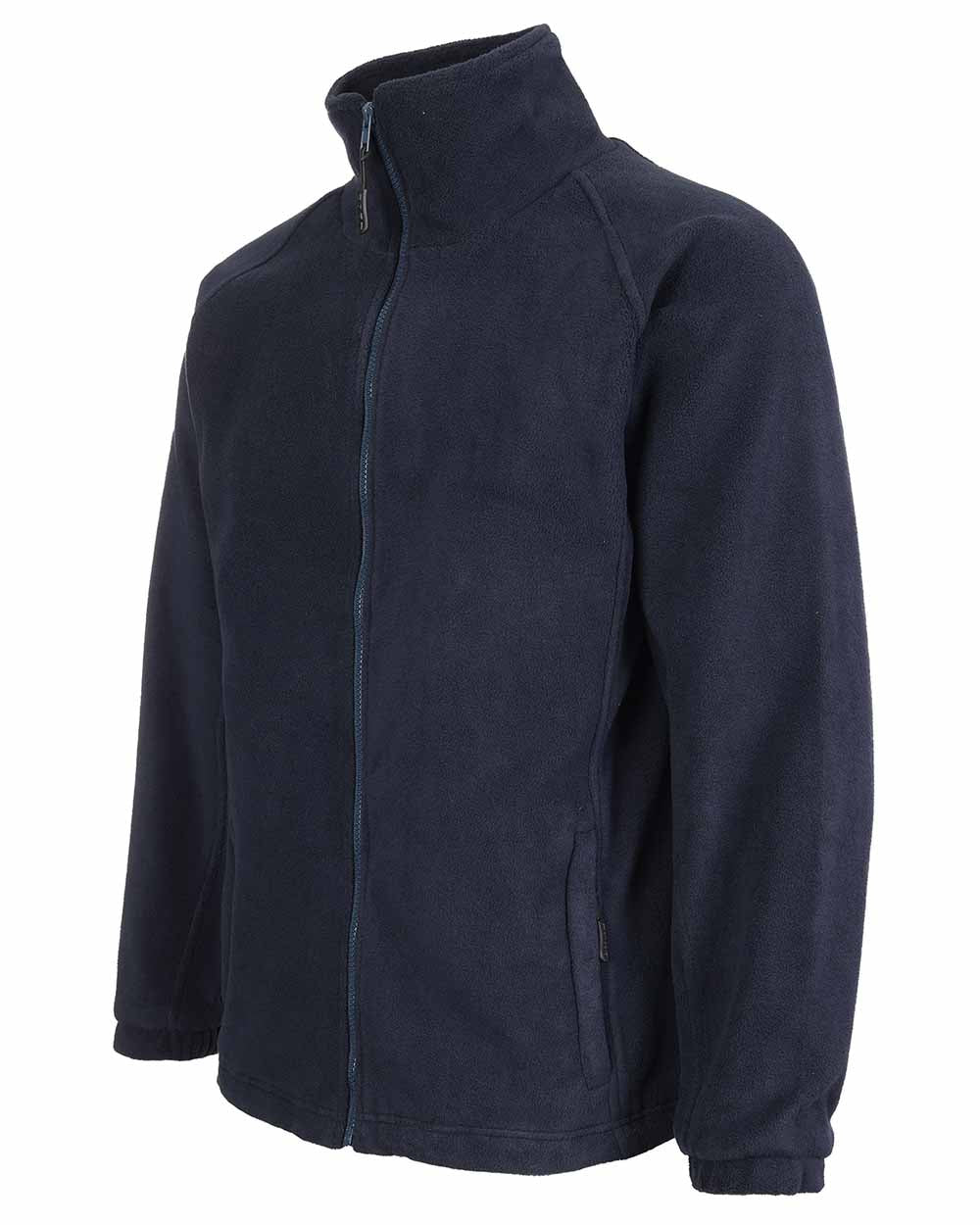 Navy Blue coloured Fort Lomond Fleece Jacket on white background 