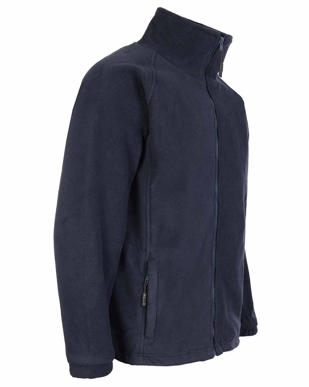 Navy Blue coloured Fort Lomond Fleece Jacket on white background 