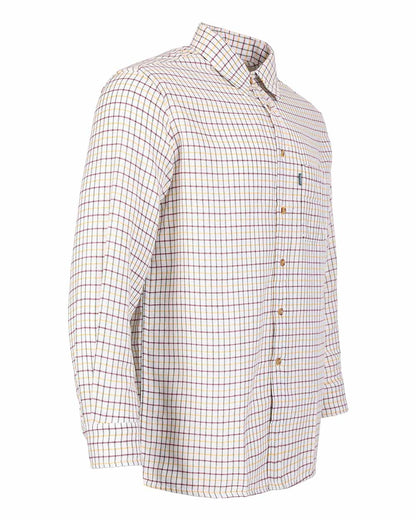 Green coloured Fort Tattersall Shirt on white background 