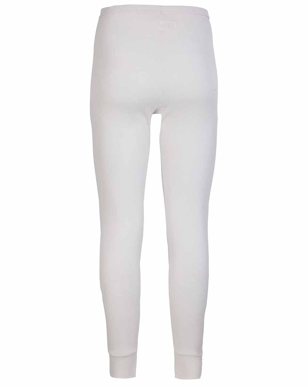 White coloured Fort Thermal Long Johns on white background 