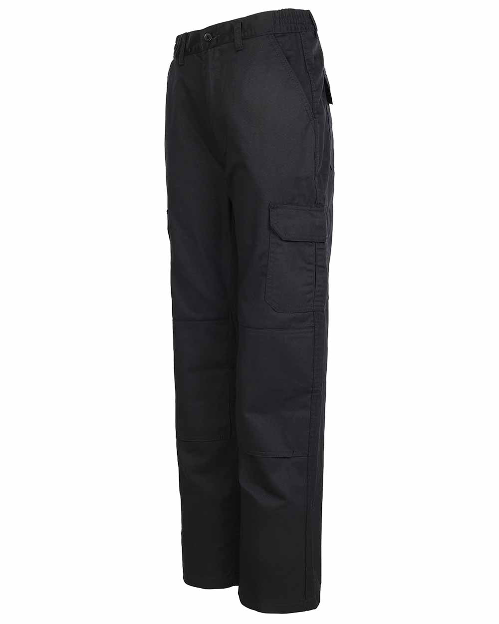 Black coloured Fort Workforce Trousers on white background 