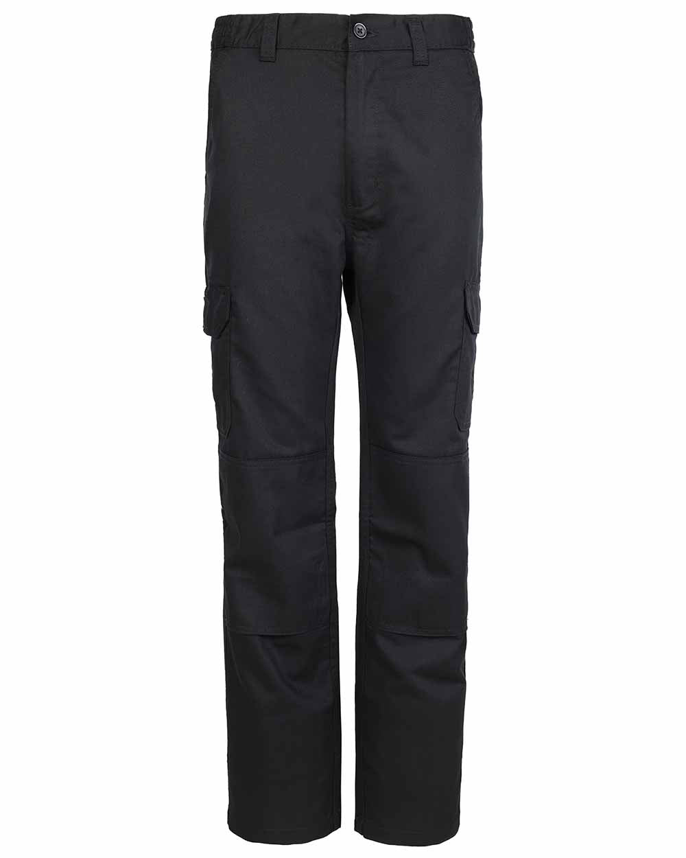 Black coloured Fort Workforce Trousers on white background 