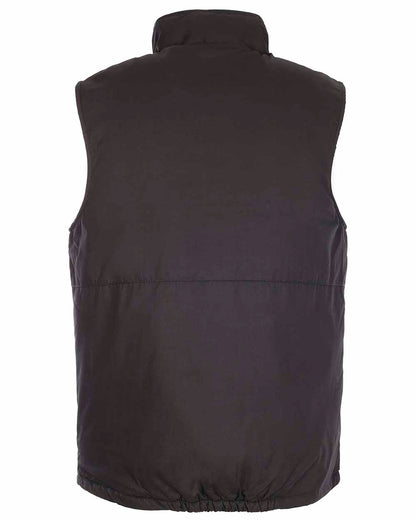 Black coloured Fort Wroxham Quilted Bodywarmer on white background 