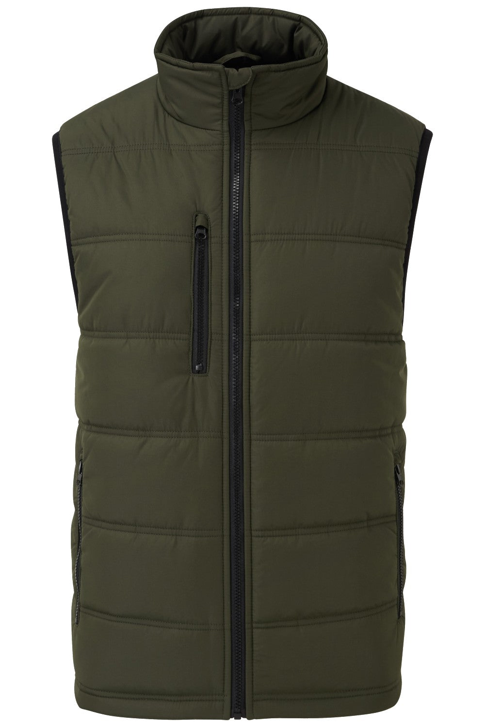 Green coloured Fort Carlton Bodywarmer on white background 