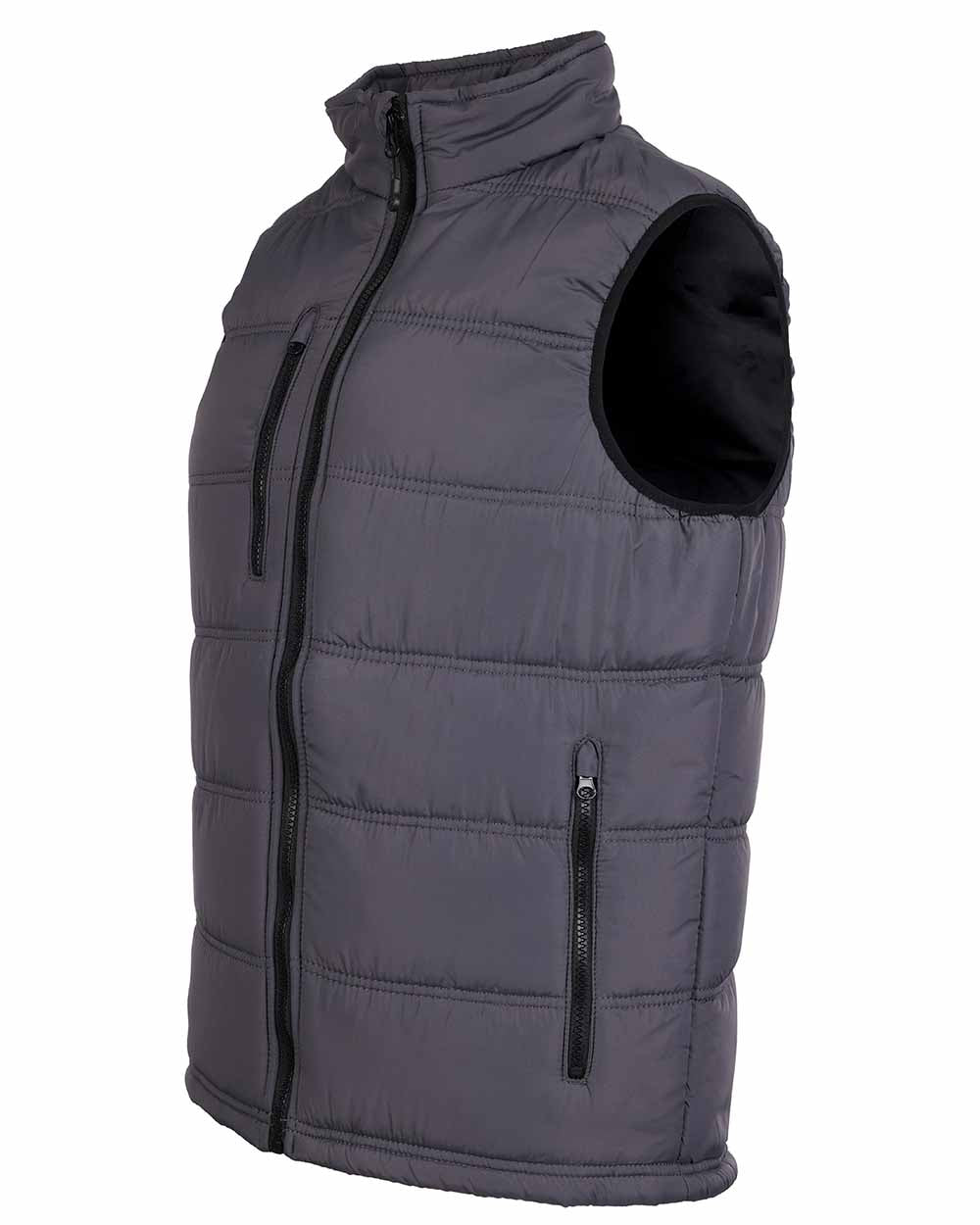 Grey coloured Fort Carlton Bodywarmer on white background 