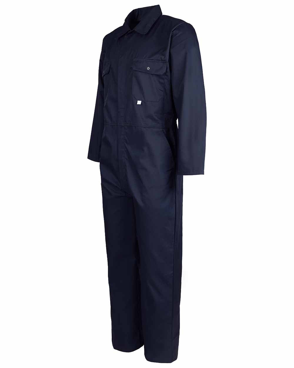 Navy Blue coloured Fort Stud Front Boilersuit on white background 