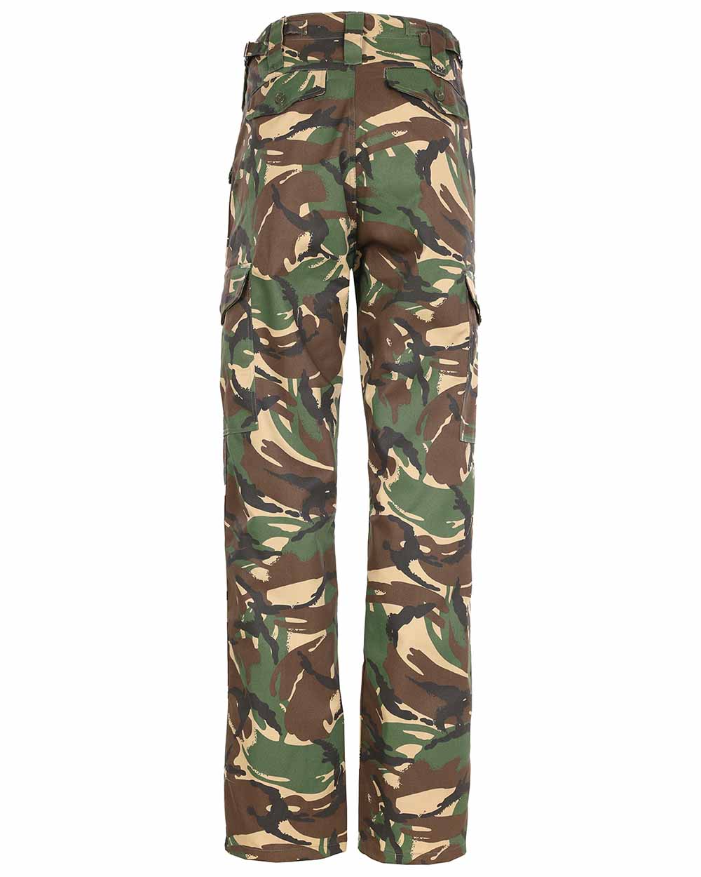 back view Woodland Camouflage Fort Camo Combat Trousers 
