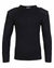 Black Crew Neck Military Style Jumper by Fort #colour_black
