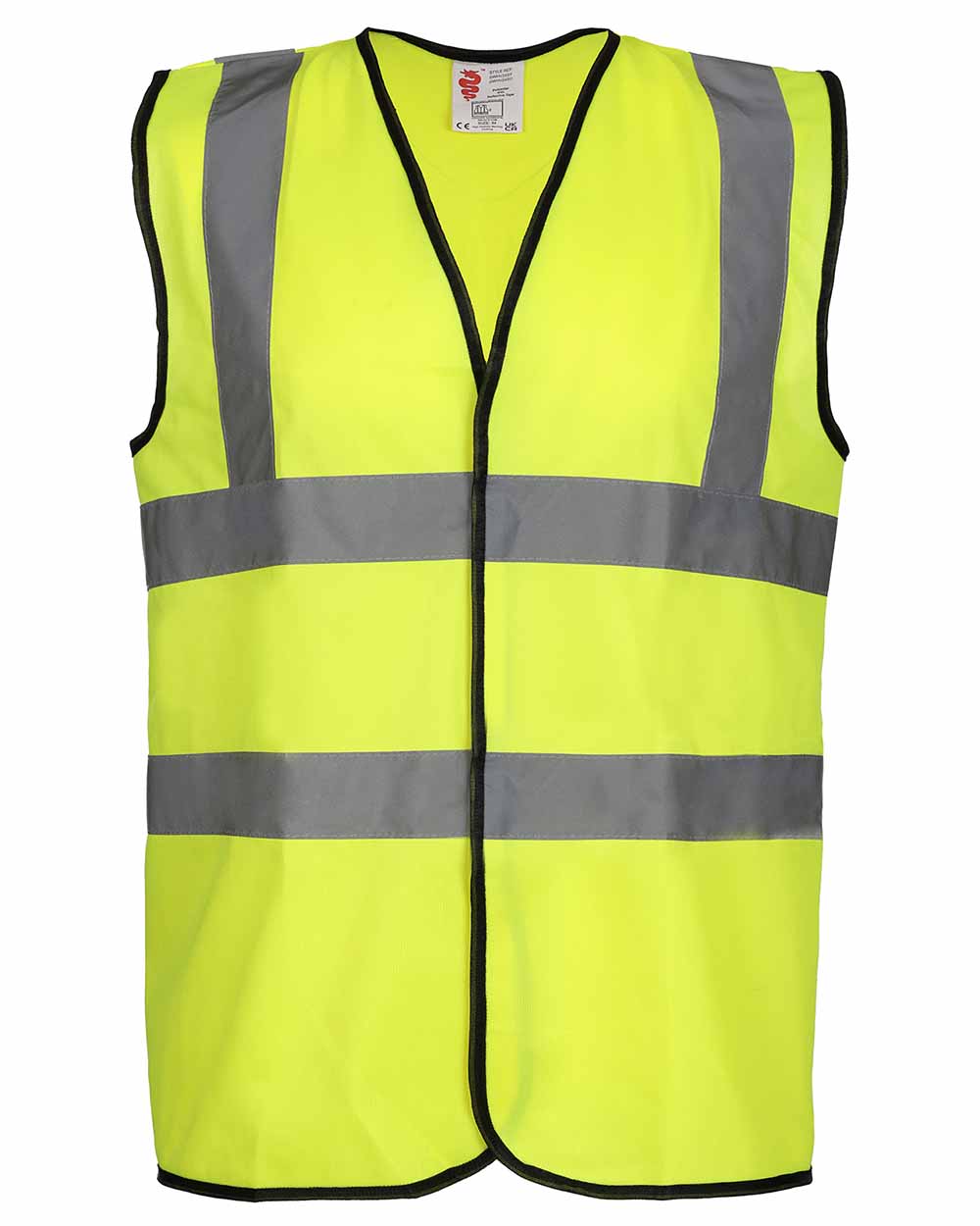 Yellow Fort Hi-Vis Vest with reflective strips 