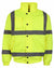 Yellow Fort Hi Vis Waterproof Bomber Jacket with reflective strips in Yellow #colour_yellow