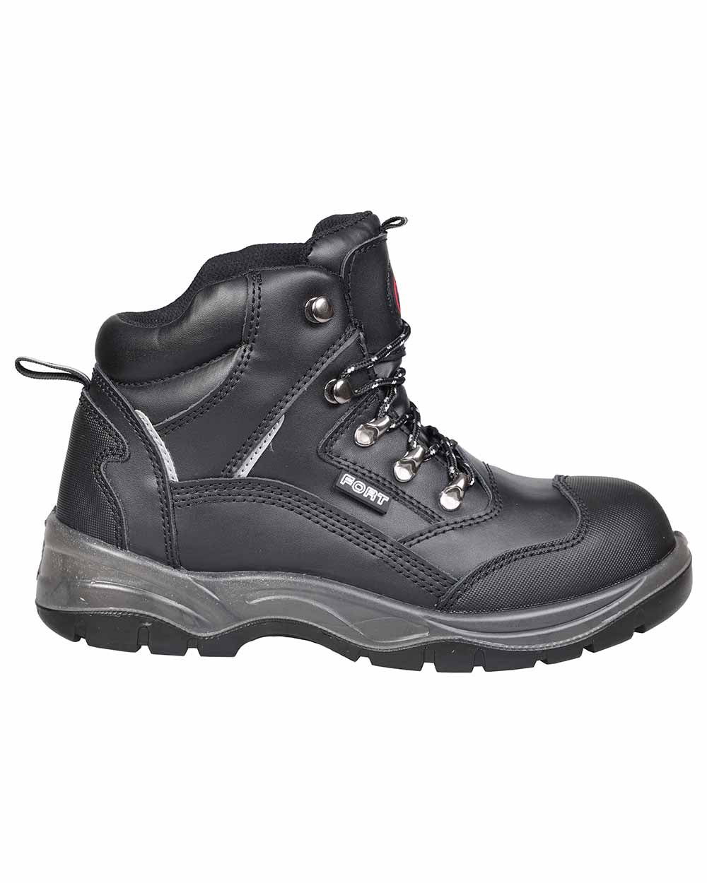 Speed lacing system Fort Knox Safety Boot in Black 