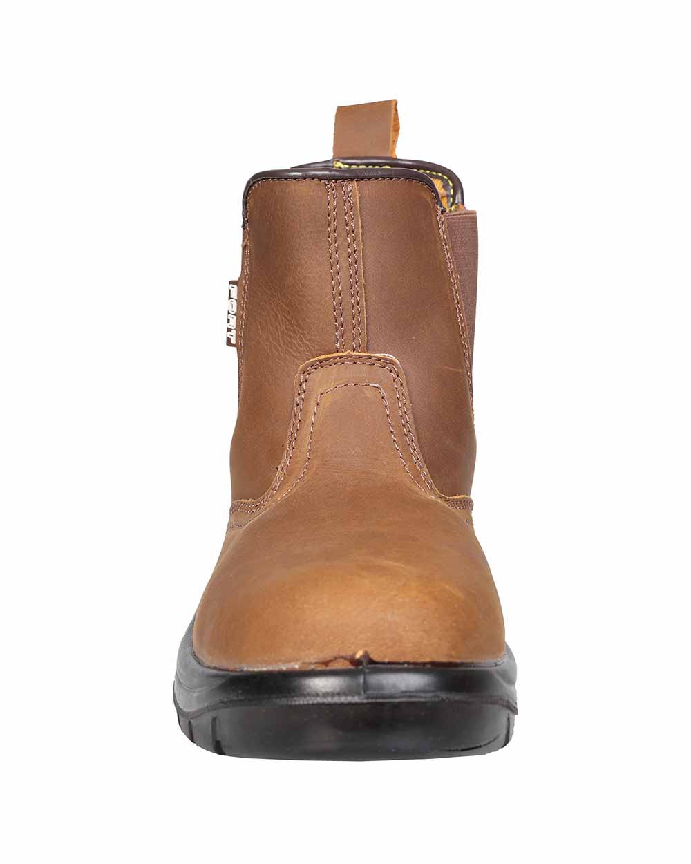 Brown Leather Toe cap view Fort Regent Safety Boot