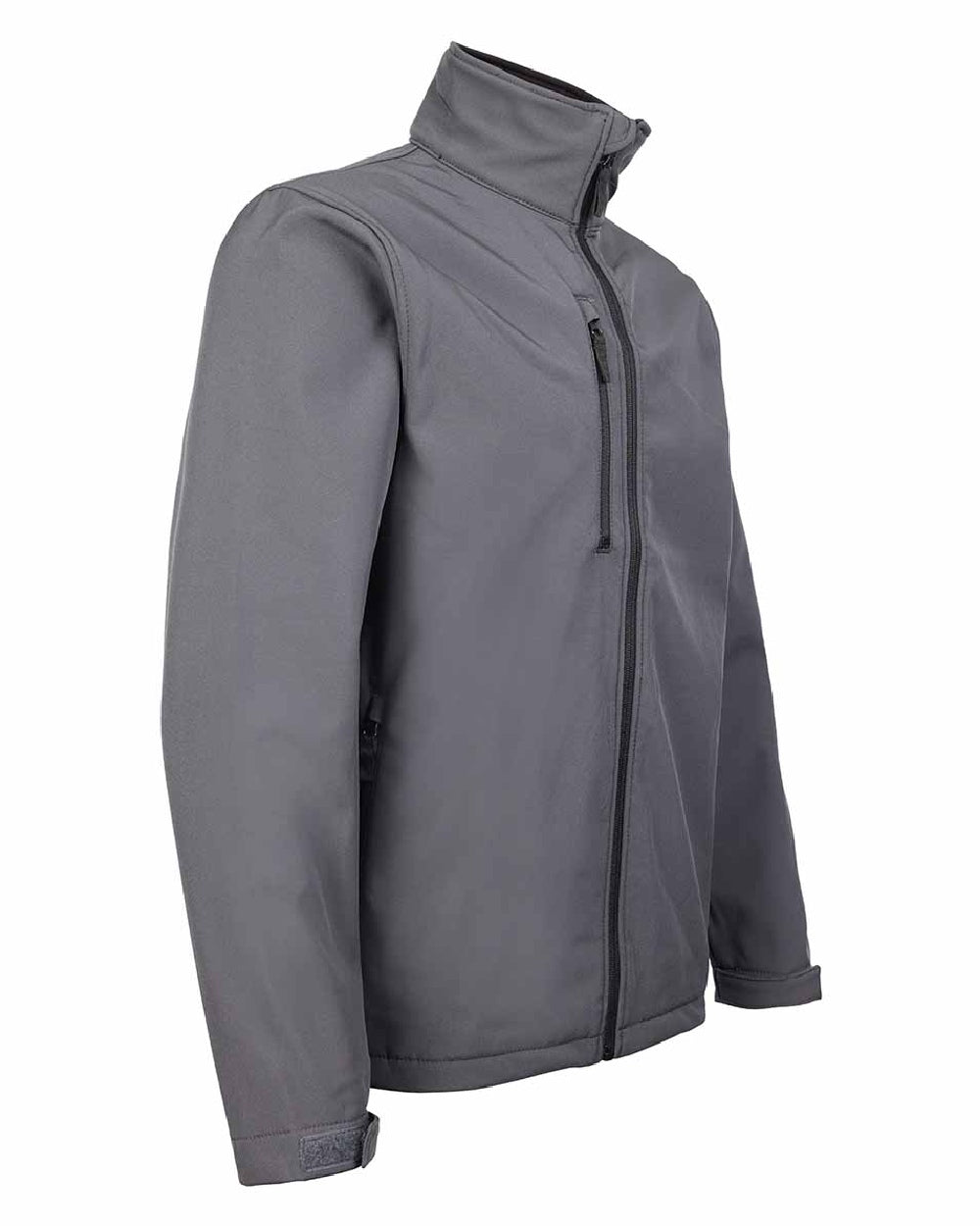 Grey coloured Fort Selkirk Softshell Waterproof Jacket on white background 