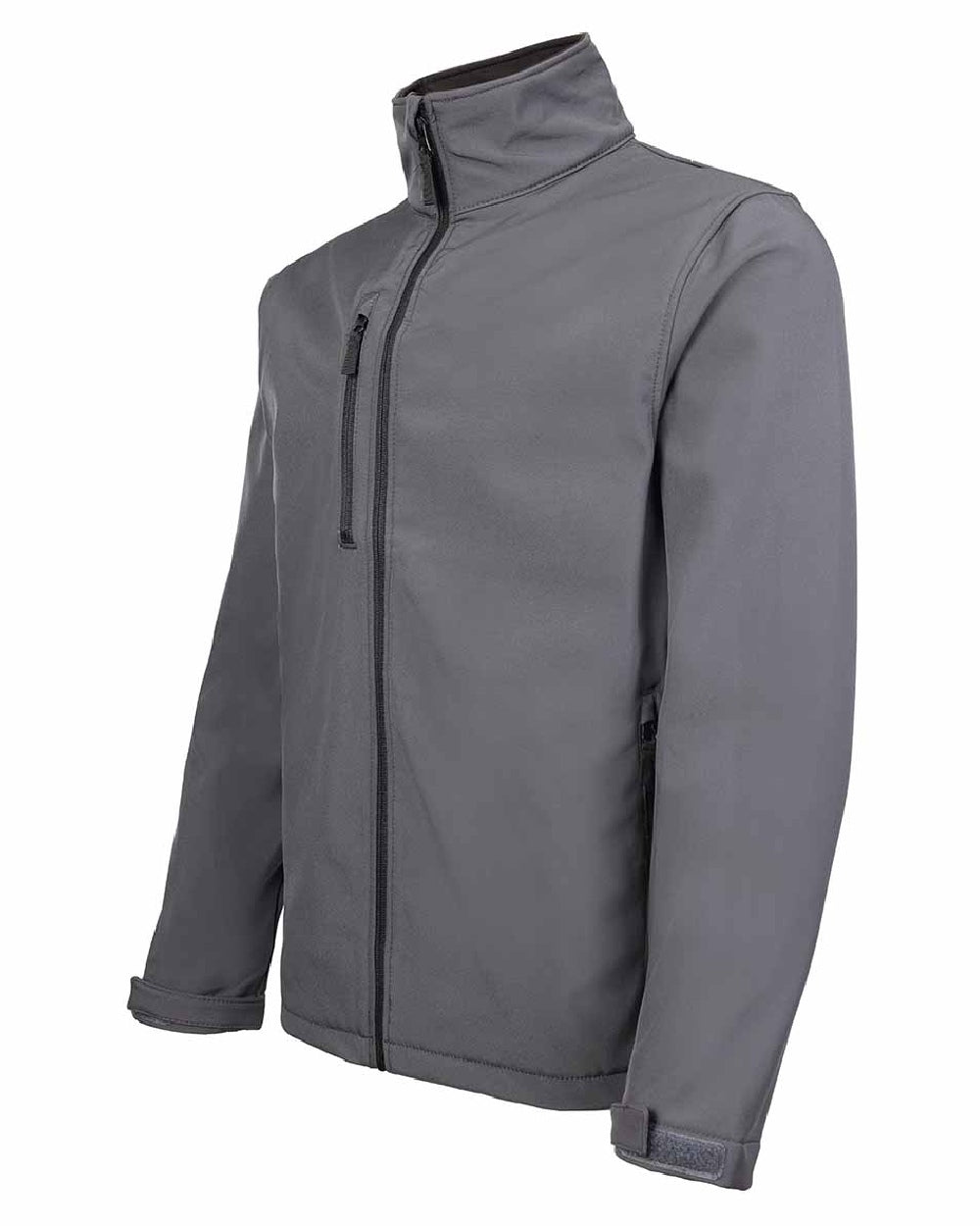 Grey coloured Fort Selkirk Softshell Waterproof Jacket on white background 