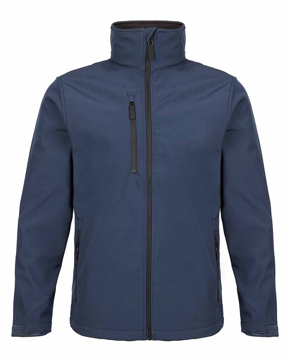 Navy Blue coloured Fort Selkirk Softshell Waterproof Jacket on white background 