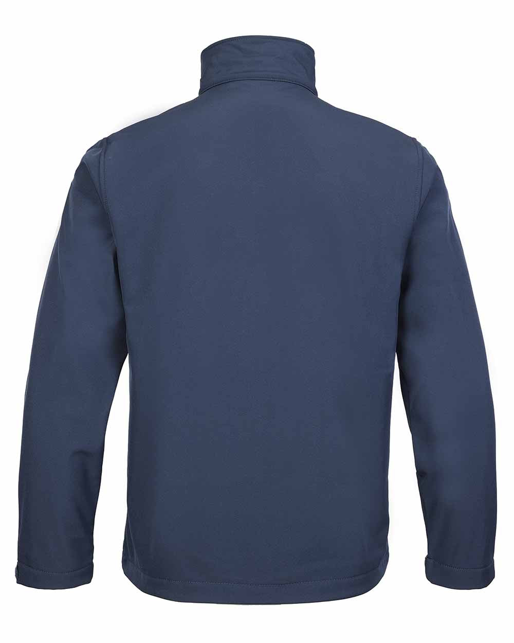 Navy Blue coloured Fort Selkirk Softshell Waterproof Jacket on white background 