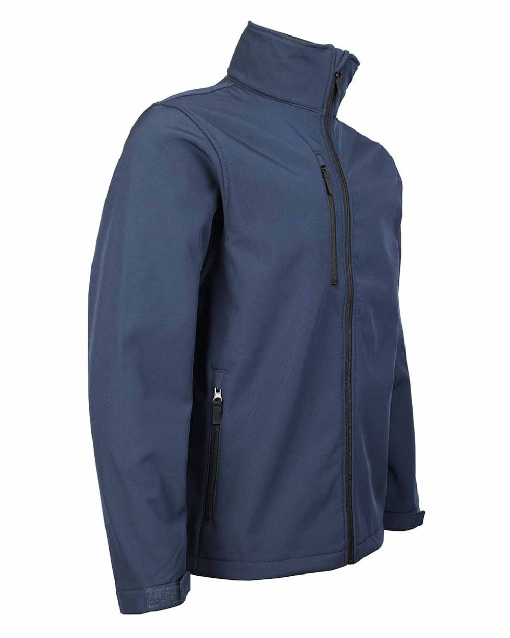 Navy Blue coloured Fort Selkirk Softshell Waterproof Jacket on white background 