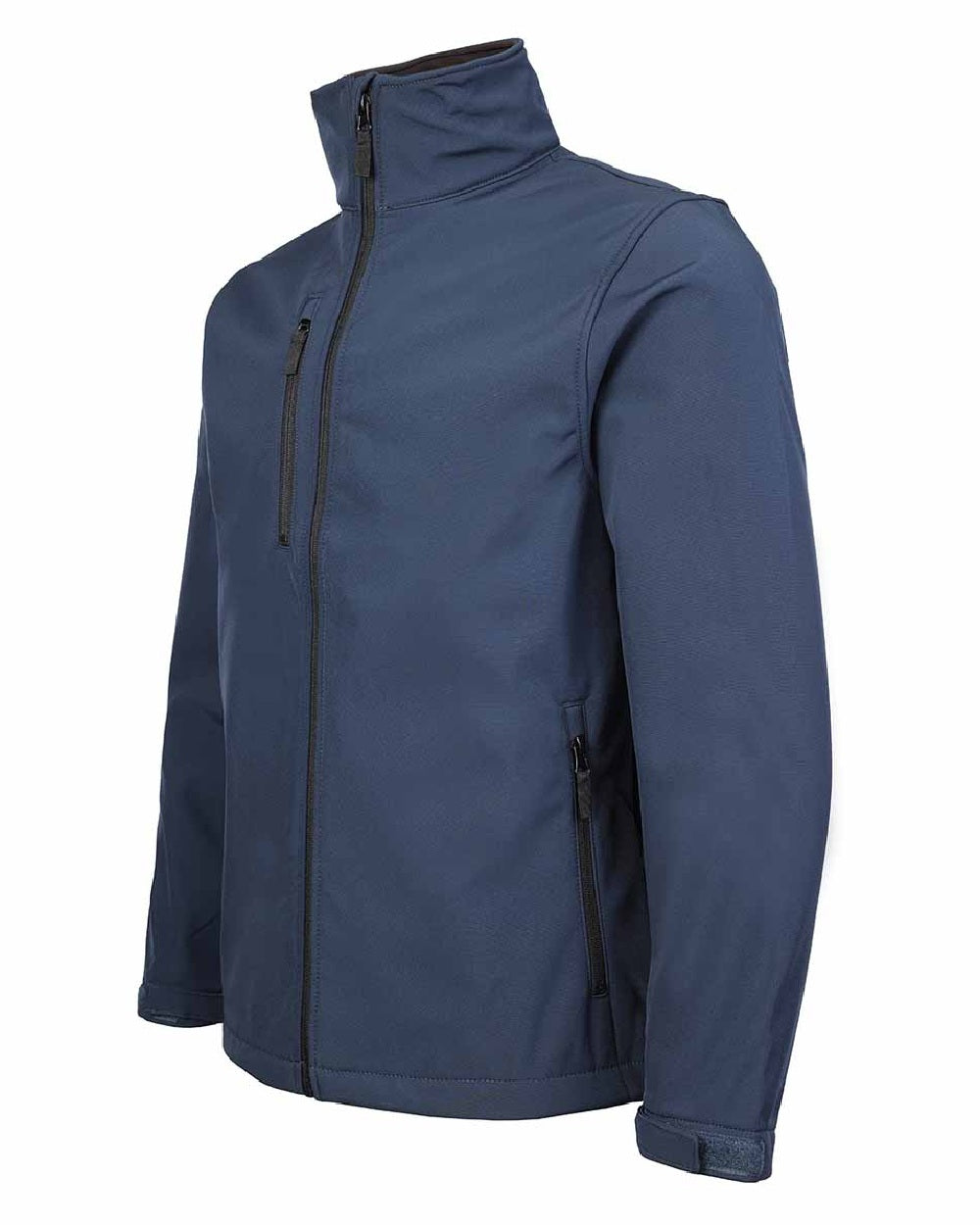 Navy Blue coloured Fort Selkirk Softshell Waterproof Jacket on white background 