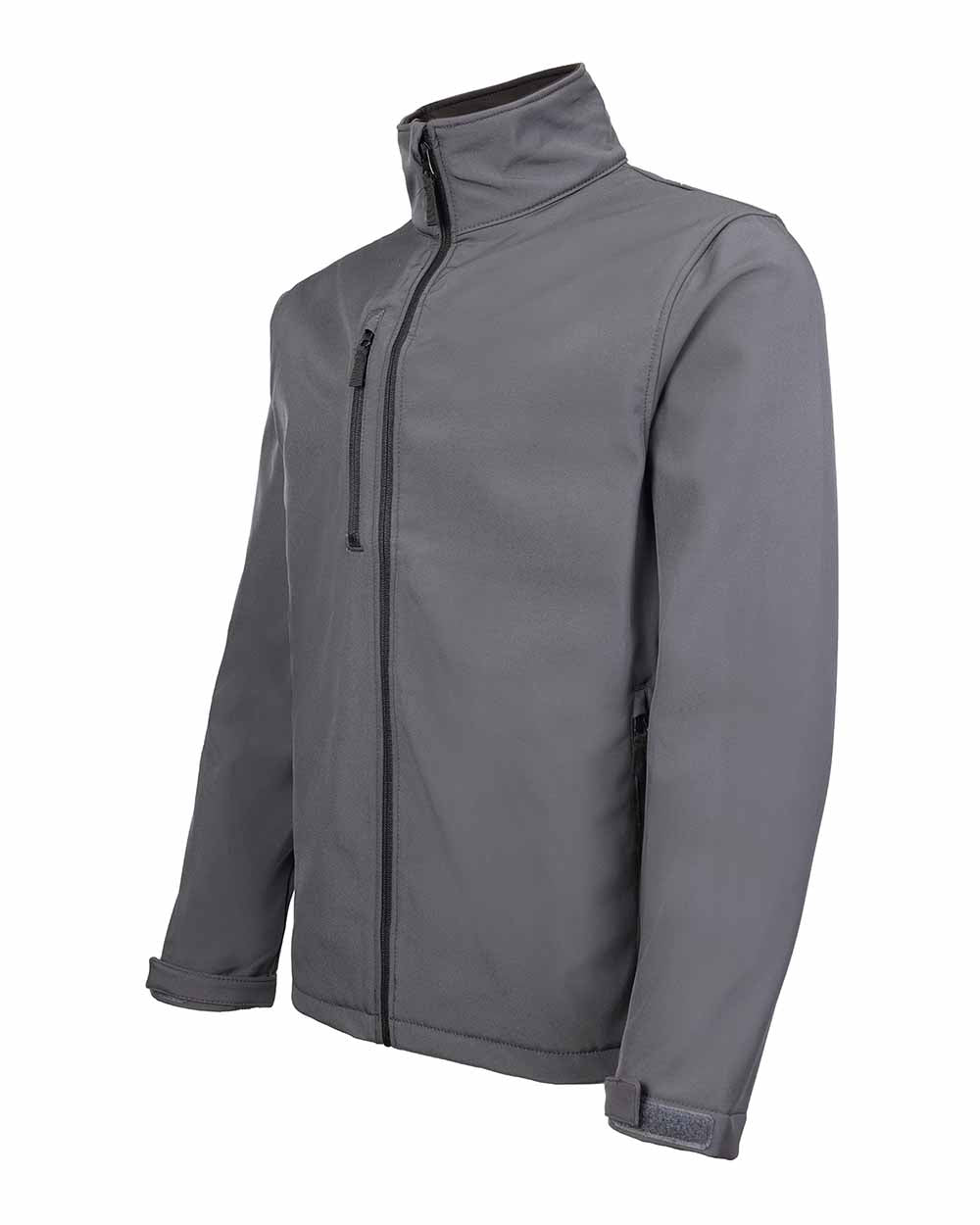 Zipped phone pocket detail Fort Selkirk Softshell Waterproof Jacket in Grey 