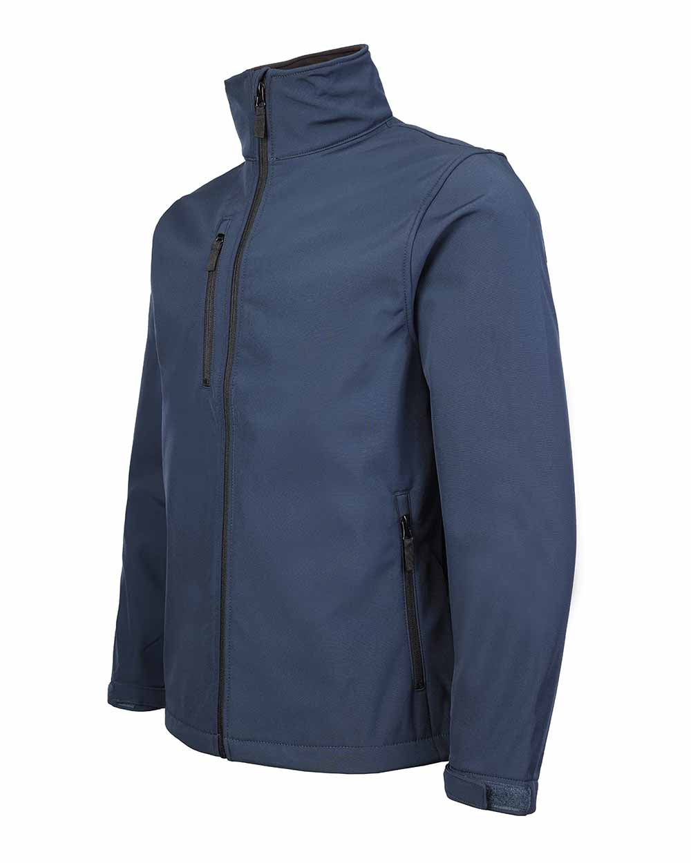 Zipped phone pocket Fort Selkirk Softshell Waterproof Jacket in Navy Blue  