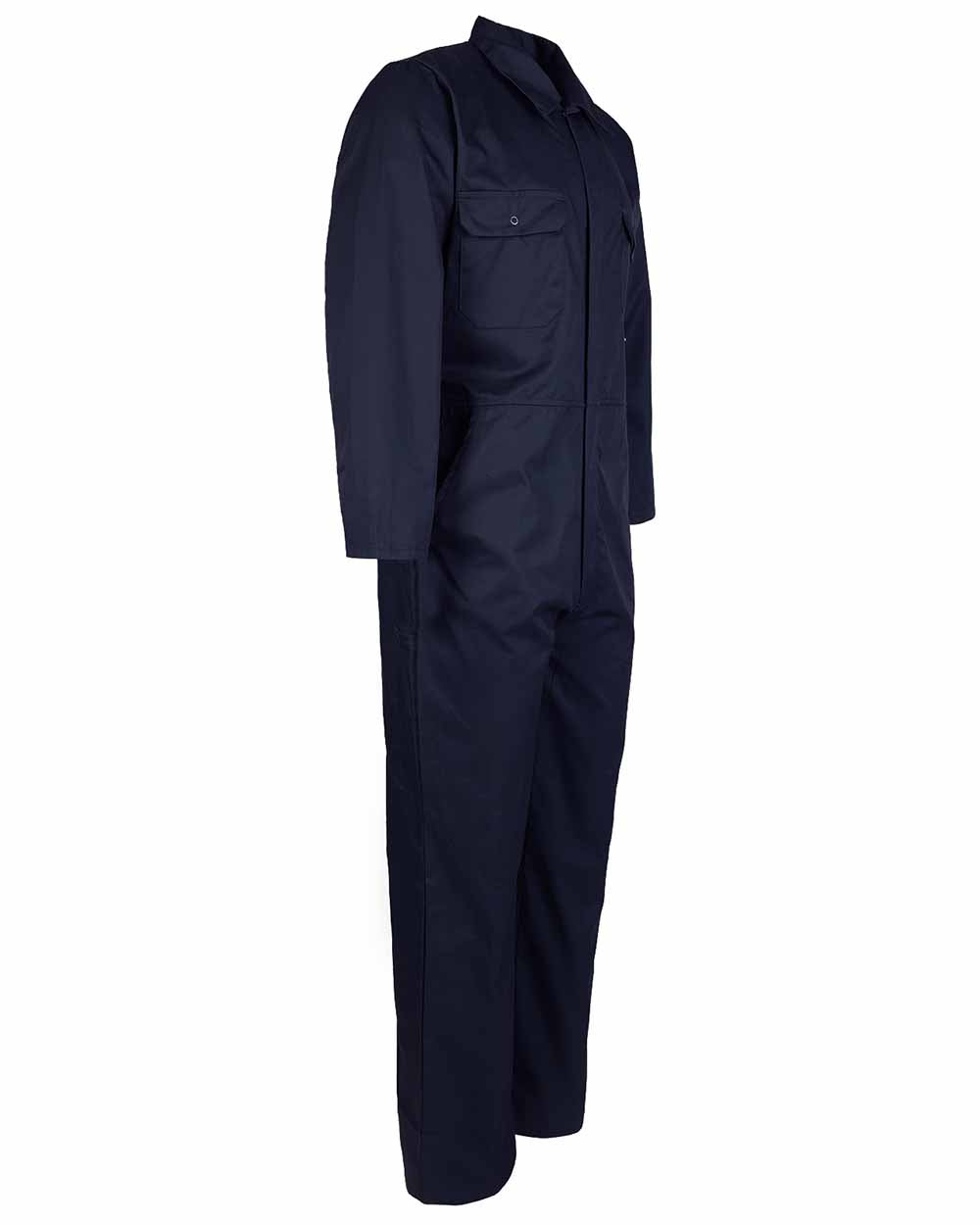 Right side view Fort Stud Front Boilersuit in Navy 