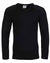 Vee Neck Military Style Jumper by Fort #colour_black