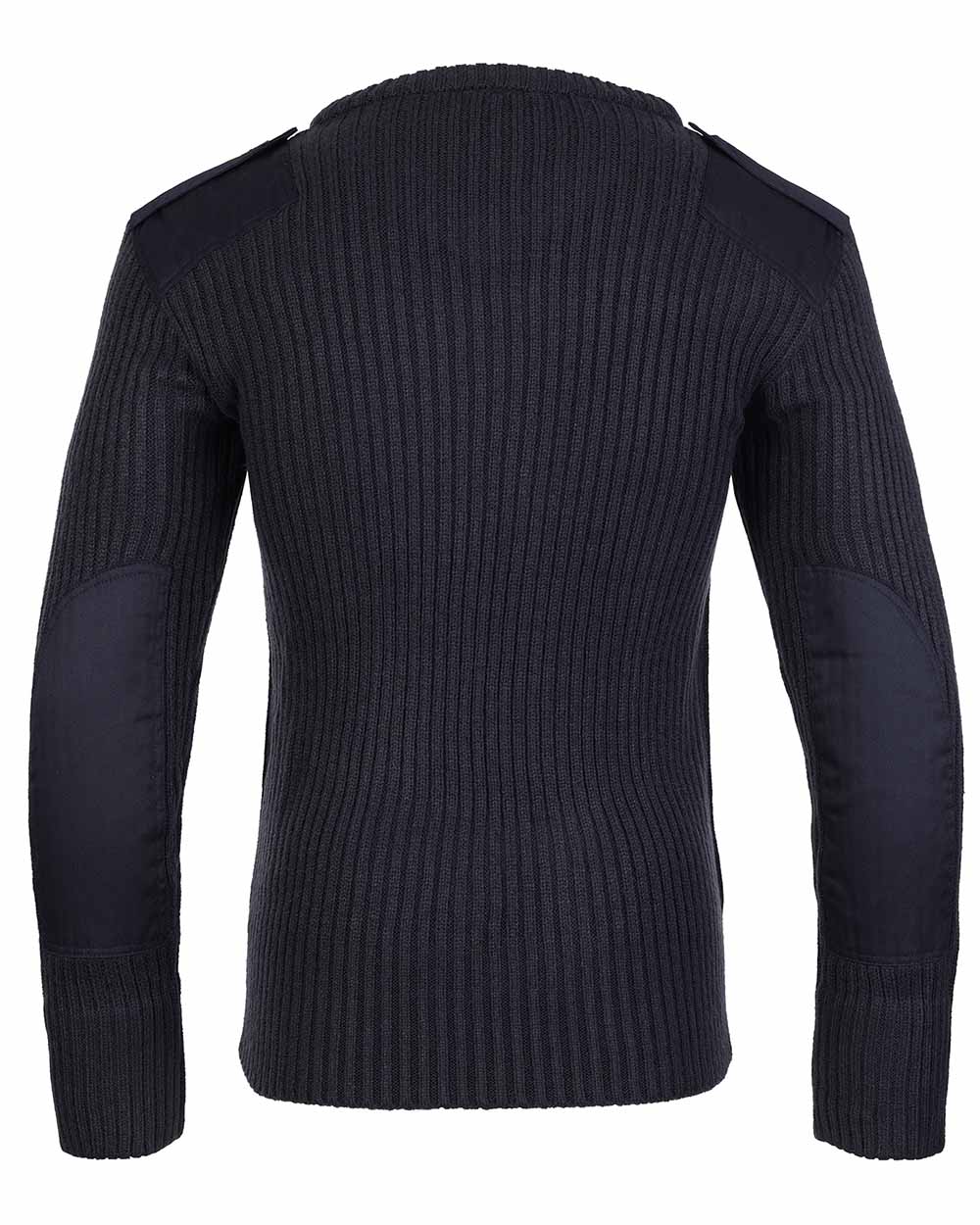 Elbow patches Navy Fort V-Neck Combat Pullover 