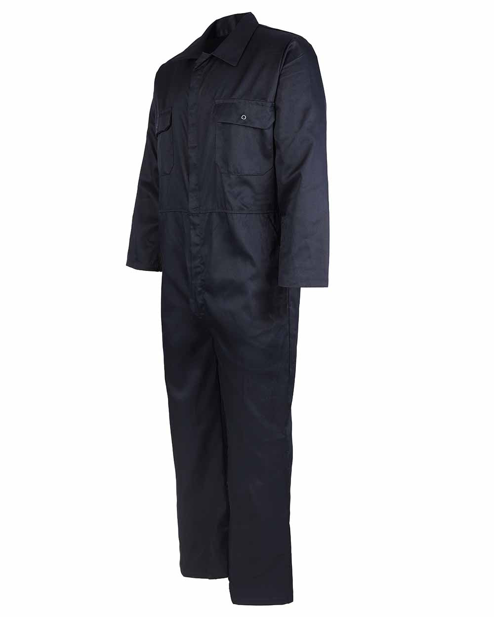 Chest pockets view Fort Workforce Economy Boilersuit in Navy 