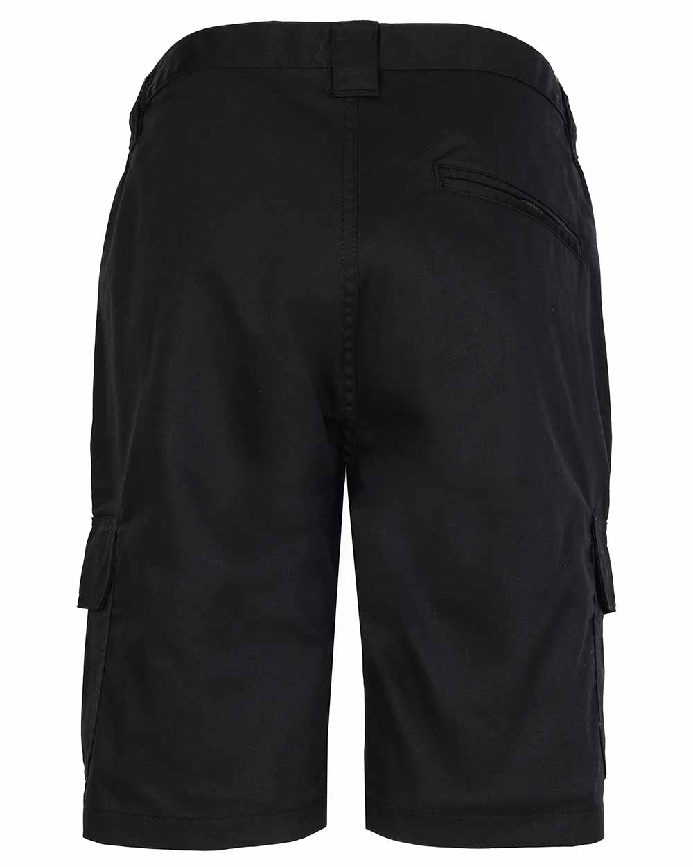 BAck view Fort Workforce Shorts in Black 