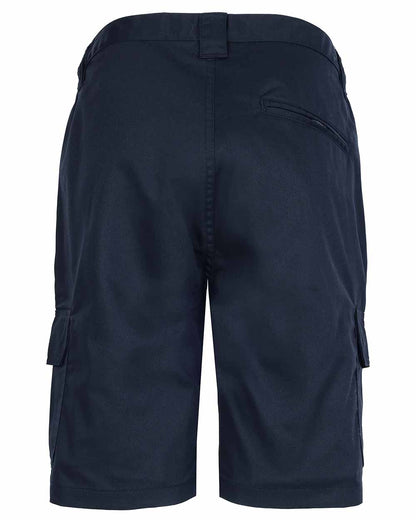 Bck view Fort Workforce Shorts in Navy Blue 