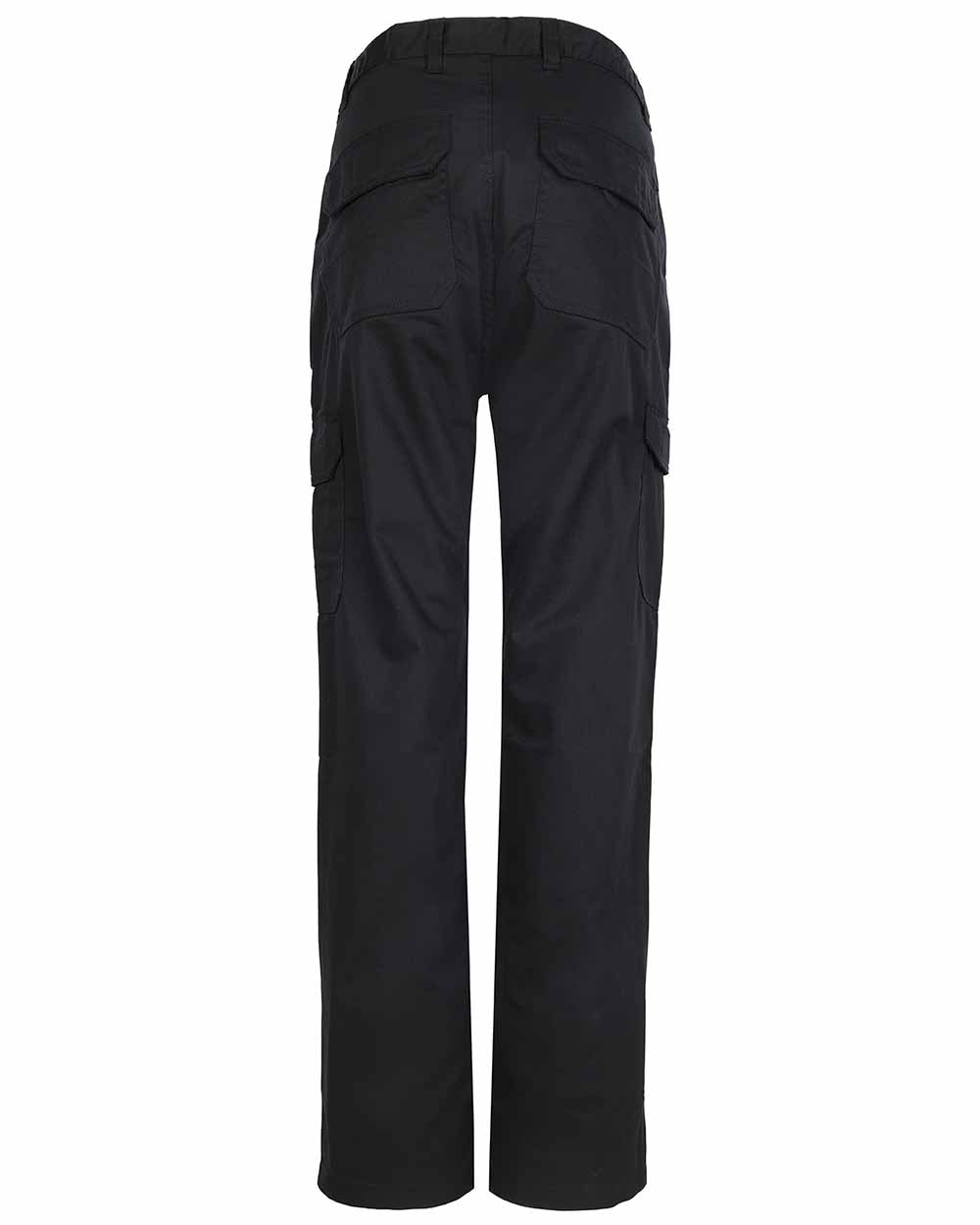 Back view Fort Workforce Trousers in Black 
