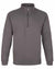 Grey Fort Workforce Quarter Zip Sweatshirt #colour_grey