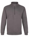 Grey Fort Workforce Quarter Zip Sweatshirt #colour_grey