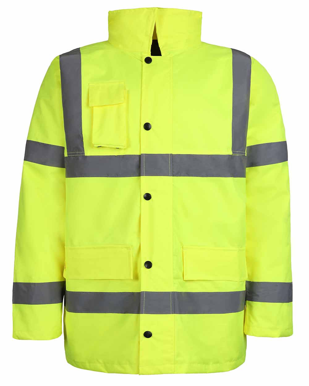 Fort Workwear Quilted Jacket in hi vis yellow 