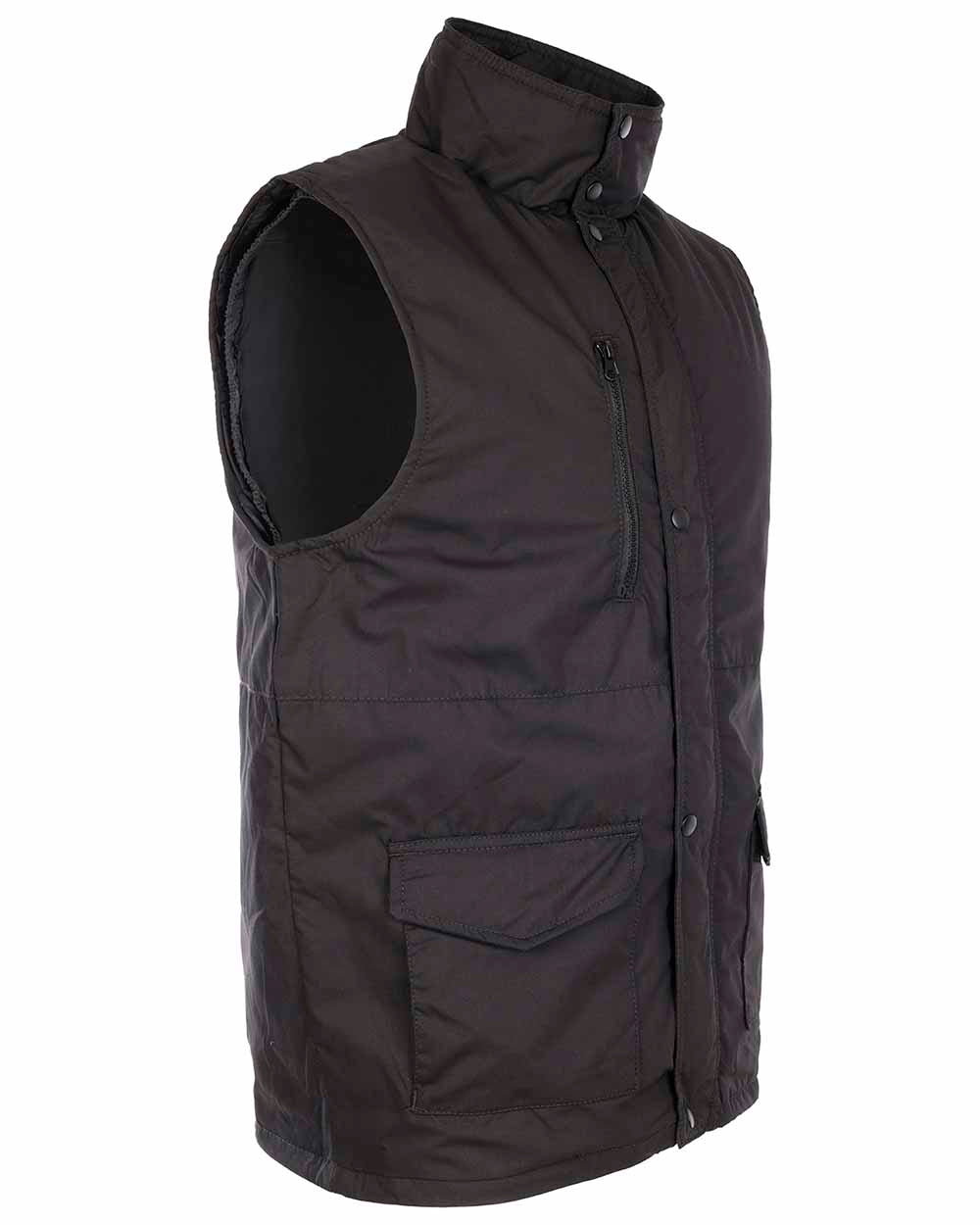 side view of arm hole Black Fort Wroxham Quilted Bodywarmer  