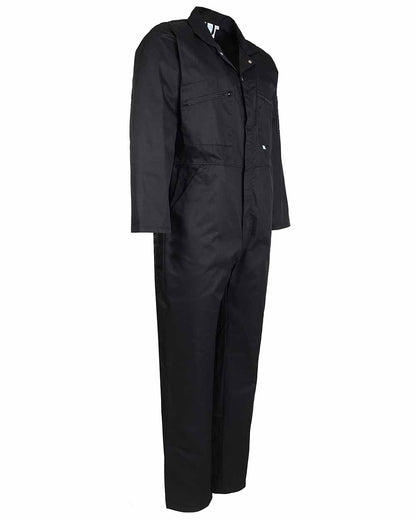 Zip chest pocket detail Fort Zip Front Boilersuit in Black 