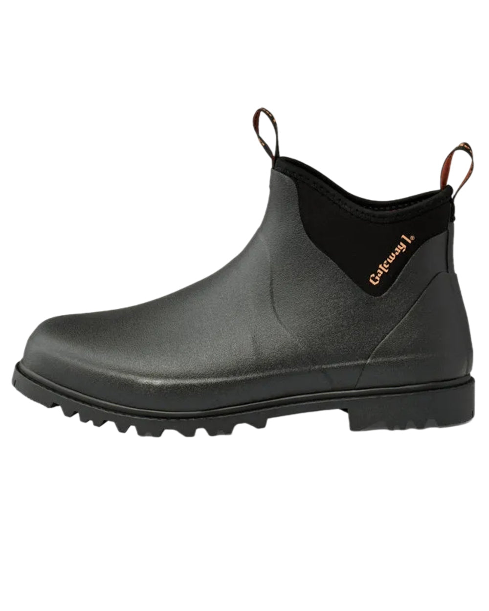 Black Coloured Gateway1 Ascot II 6" 3mm Boots on white background 