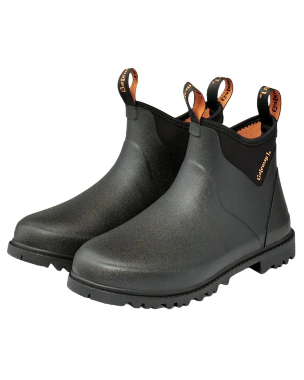 Black Coloured Gateway1 Ascot II Lady 6" 3mm Boots on white background 