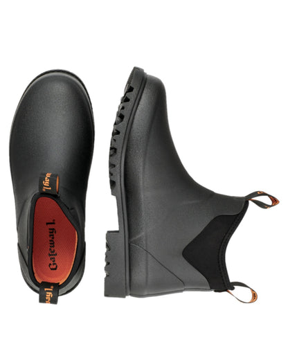 Black Coloured Gateway1 Ascot II Lady 6" 3mm Boots on white background 