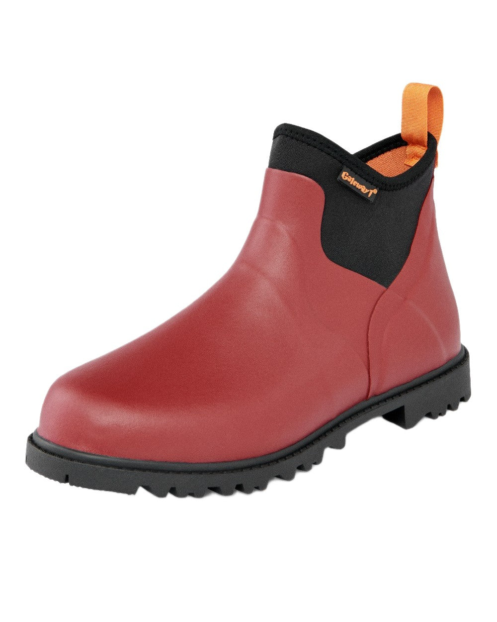 Burgundy Coloured Gateway1 Ascot Lady 6 3mm Boots on white background 