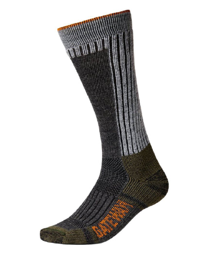 Olive Grey Coloured Gateway1 Boot Calf Socks on white background 