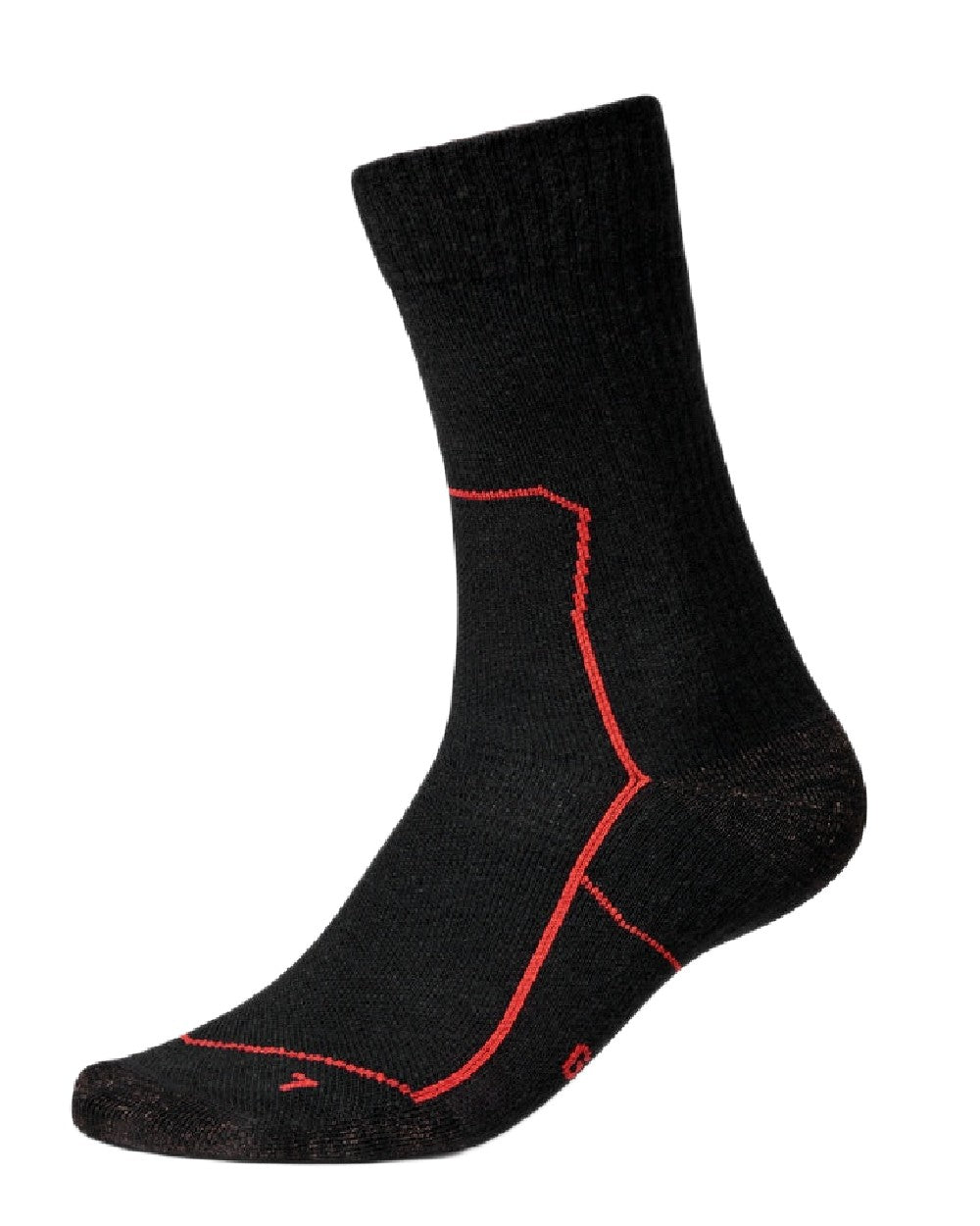 Black Coloured Gateway1 Daywalker Crew Socks on white background 