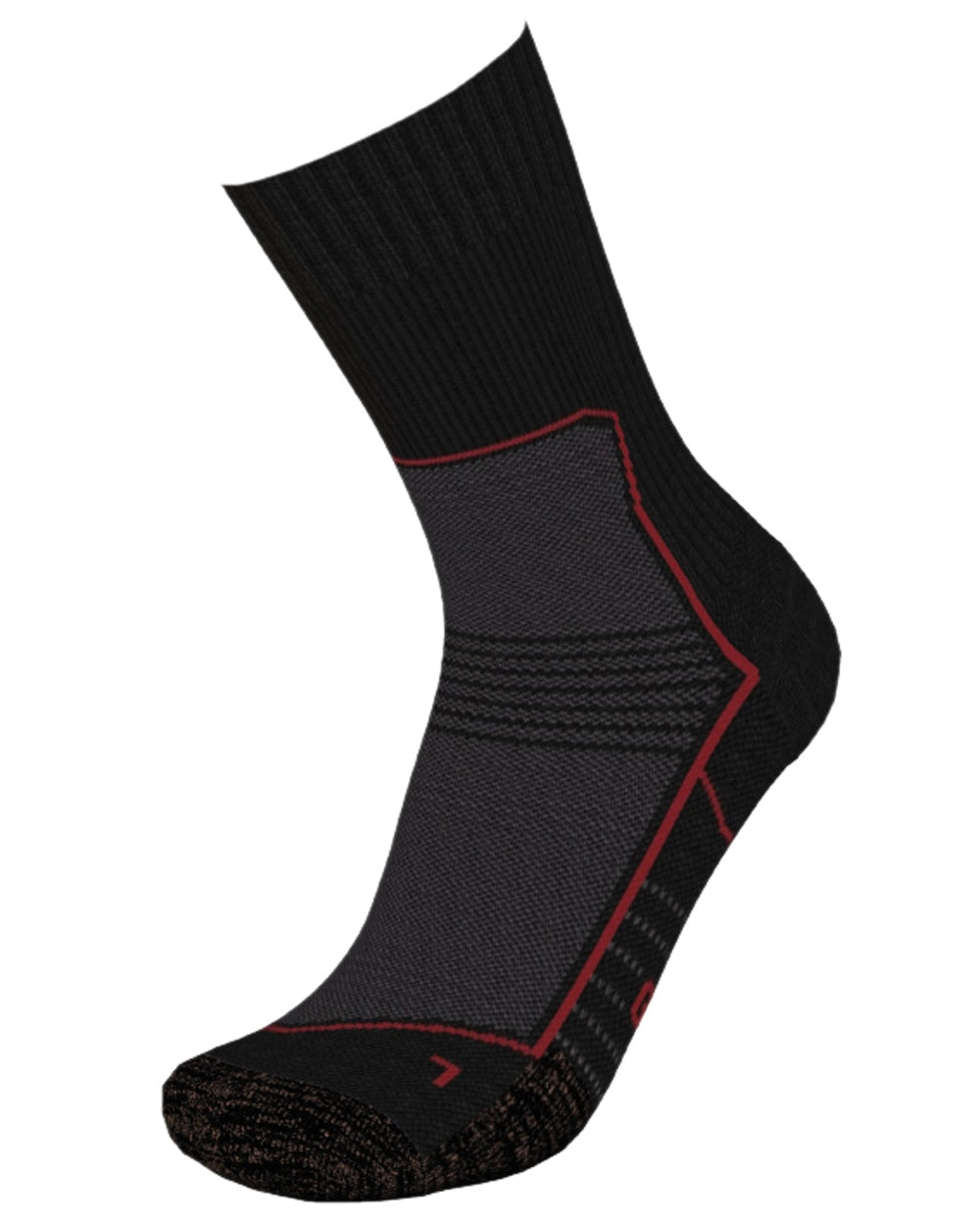 Black Coloured Gateway1 Daywalker Crew Socks on white background 