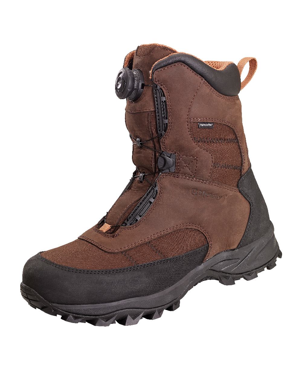 Dark Brown Coloured Gateway1 Deer Stalker 10&quot; 400g G1 Speed-Lacing Boots on white ackground 