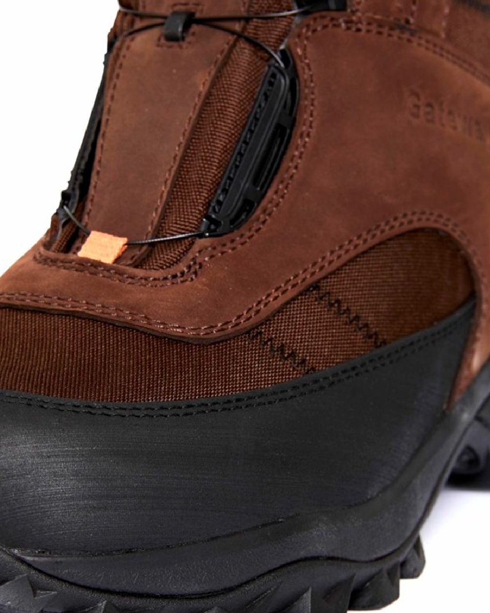 Dark Brown Coloured Gateway1 Deer Stalker 10&quot; 400g G1 Speed-Lacing Boots on white ackground 