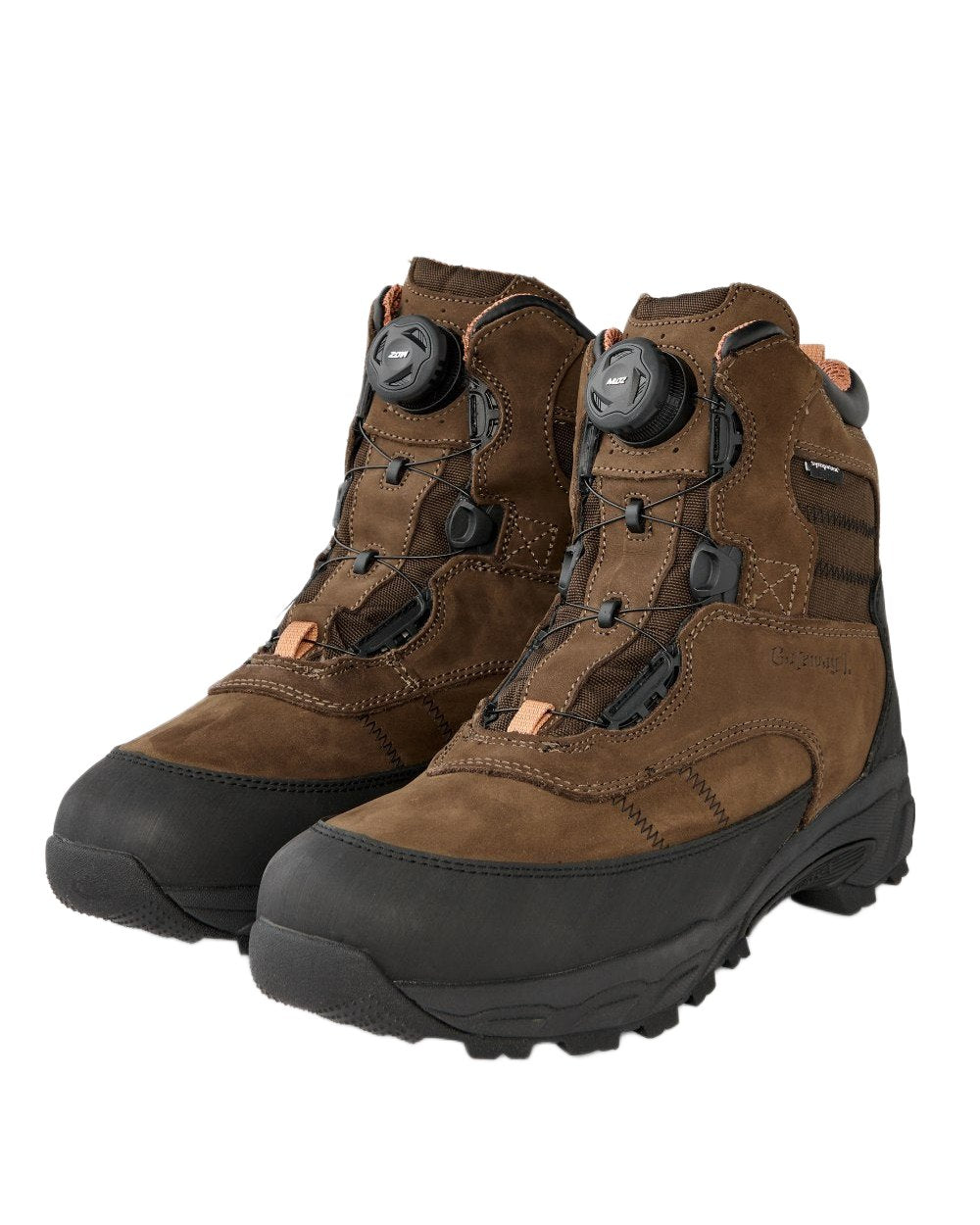 Dark Brown Coloured Gateway1 Estate Beater 7" 400g G1 Speed-Lacing Boots on white background 