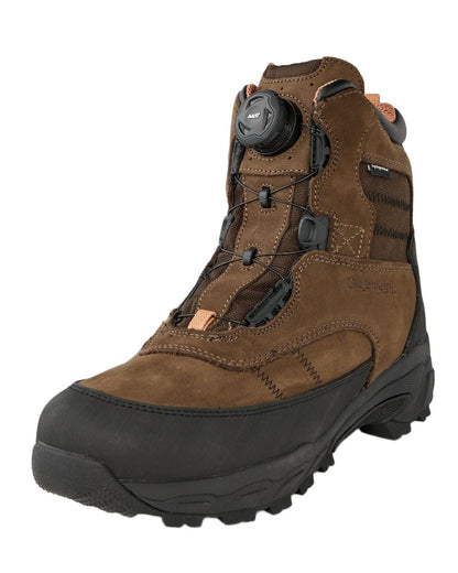 Dark Brown Coloured Gateway1 Estate Beater 7" 400g G1 Speed-Lacing Boots on white background 